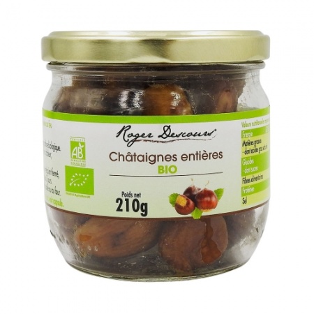 Châtaignes Entières Cuites Bio