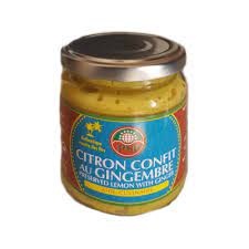 Citron confit au gingembre 210g