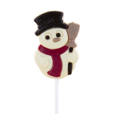 Sucettes Bonhomme de Neige au Chocolat